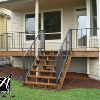 wrought iron exterior railings