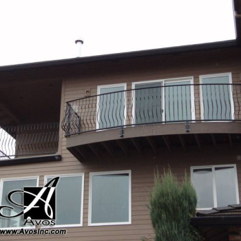 wrought iron exterior railings